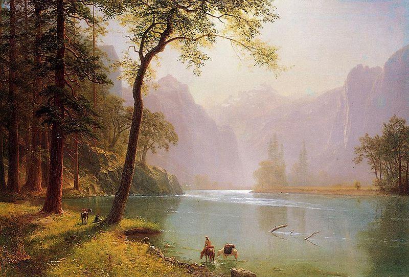 Albert Bierstadt The Kern River Valley, a montane canyon in the Sierra Nevada, California oil painting image